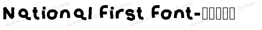 National First Font字体转换